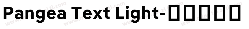 Pangea Text Light字体转换